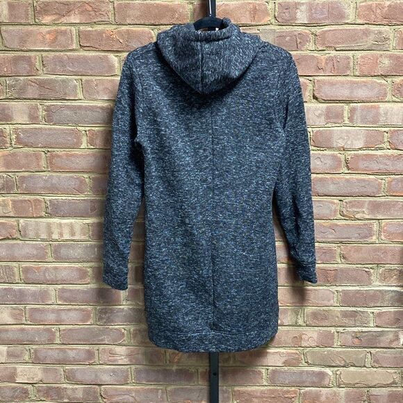 Fabletics Yukon KnitFit Sweatshirt Hooded Dress Tunic Size Medium - Picture 4 of 6